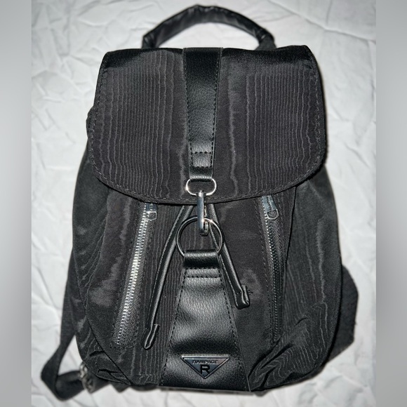 BRAND NEW Rampage mini-backpack, black - idk why it looks like a wavy design!! - Picture 4 of 8